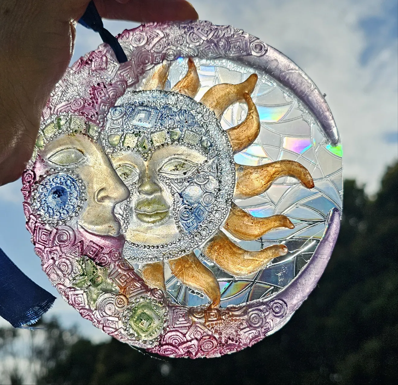 Sun moon handmade by me