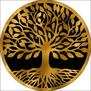 TREE OF LIFE SET 6 GLASS COASTERS