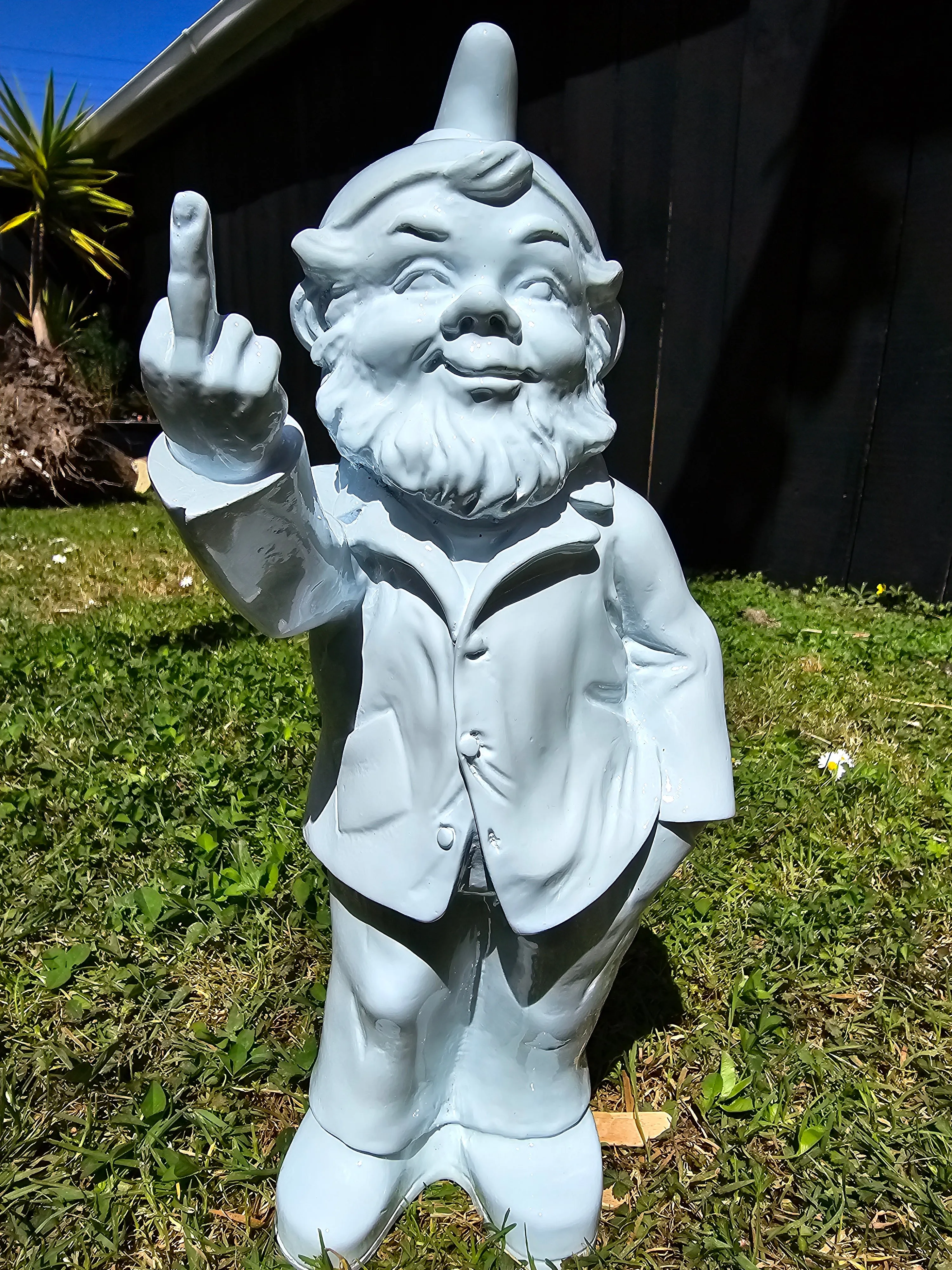 WHITE NAUGHTY GNOME