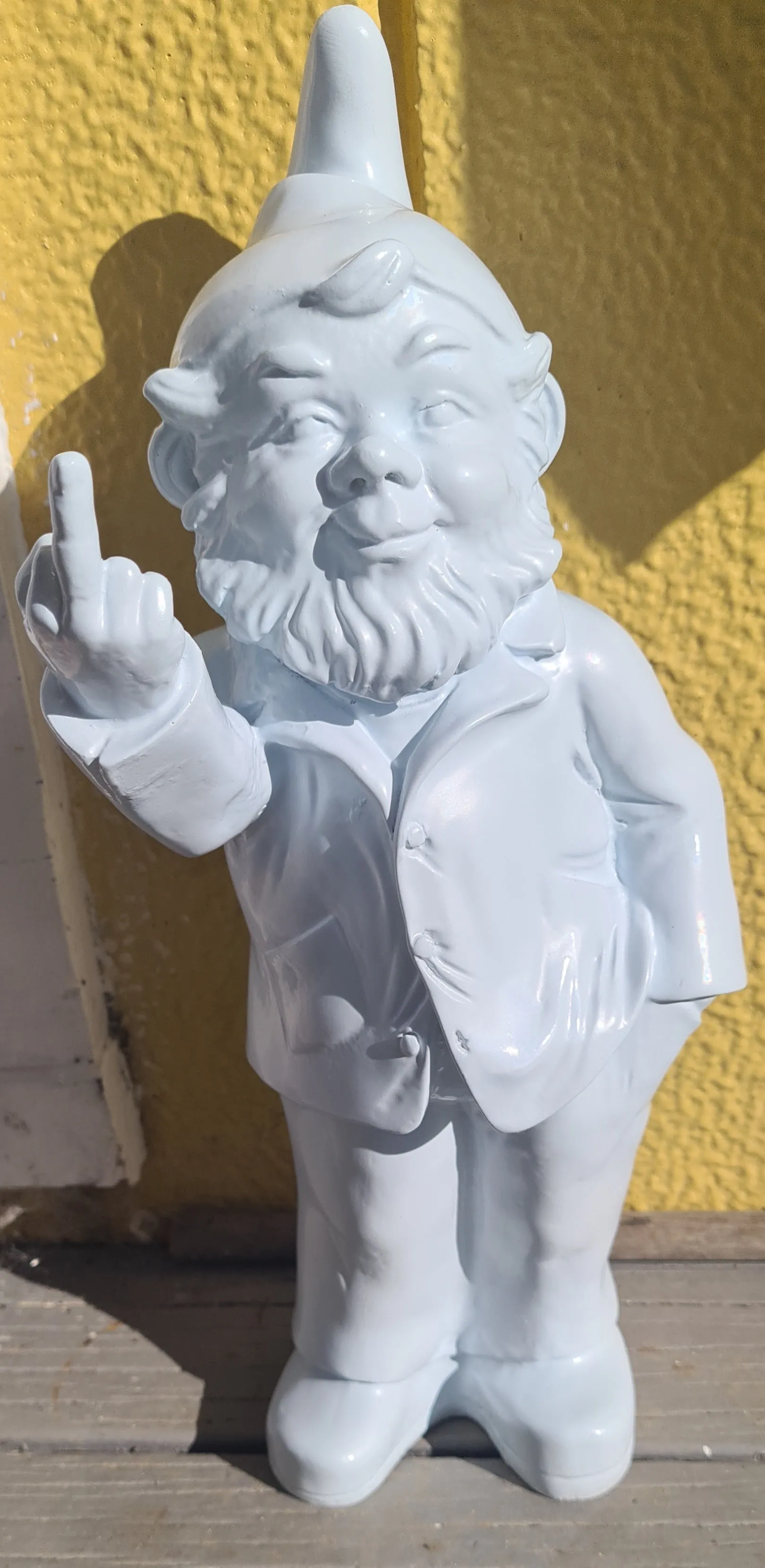 WHITE NAUGHTY GNOME