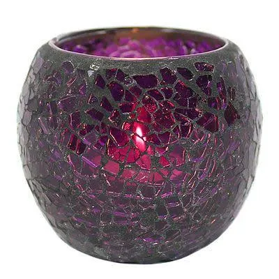 WILDBERRY MOUSSE MIRRORED DEEP PURPLE SOY COCONUT CANDLES( Large)