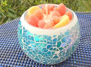 WILDBERRY MOUSSE  SOY COCONUT CANDLES( Large)BLUE AZURE